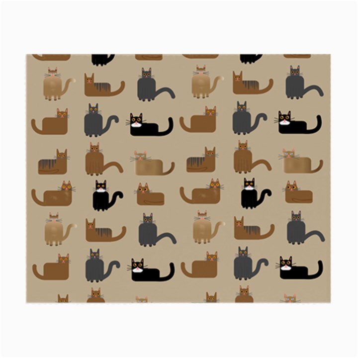 Cat Pattern Texture Animal Small Glasses Cloth