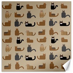 Cat Pattern Texture Animal Canvas 16  X 16 