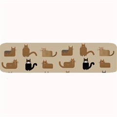 Cat Pattern Texture Animal Large Bar Mat