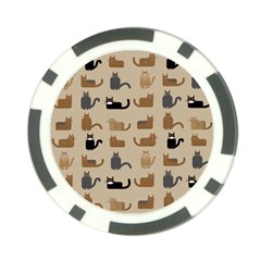 Cat Pattern Texture Animal Poker Chip Card Guard