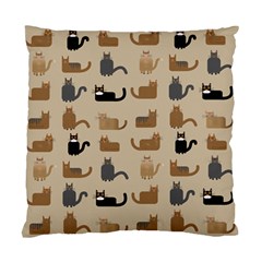 Cat Pattern Texture Animal Standard Cushion Case (two Sides)