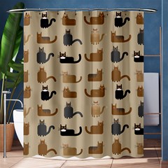 Cat Pattern Texture Animal Shower Curtain 60  X 72  (medium) 