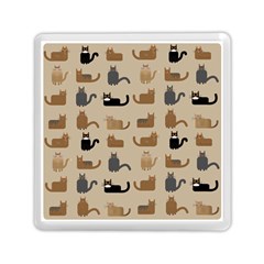 Cat Pattern Texture Animal Memory Card Reader (square)