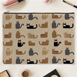 Cat Pattern Texture Animal Cosmetic Bag (XXXL) Front