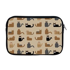 Cat Pattern Texture Animal Apple Macbook Pro 17  Zipper Case by Maspions