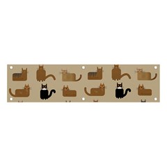 Cat Pattern Texture Animal Banner And Sign 4  X 1 