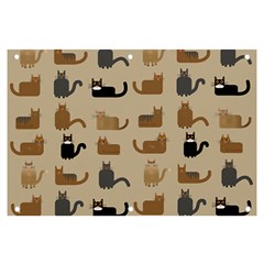 Cat Pattern Texture Animal Banner And Sign 6  X 4  by Maspions