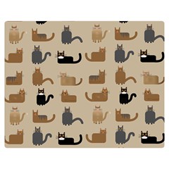 Cat Pattern Texture Animal Premium Plush Fleece Blanket (medium)