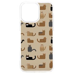 Cat Pattern Texture Animal Iphone 15 Pro Max Tpu Uv Print Case