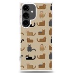 Cat Pattern Texture Animal Samsung Galaxy S24 Plus 6.7 Inch TPU UV Case Front