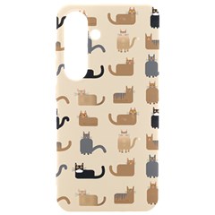 Cat Pattern Texture Animal Samsung Galaxy S24 6 2 Inch Black Tpu Uv Case