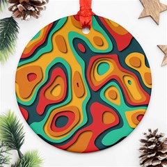 Paper Cut Abstract Pattern Ornament (round)