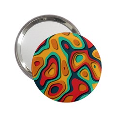 Paper Cut Abstract Pattern 2 25  Handbag Mirrors by Maspions