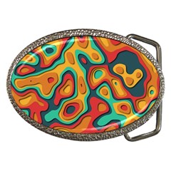 Paper Cut Abstract Pattern Belt Buckles by Maspions