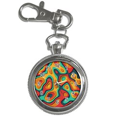 Paper Cut Abstract Pattern Key Chain Watches by Maspions