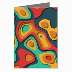 Paper Cut Abstract Pattern Greeting Card