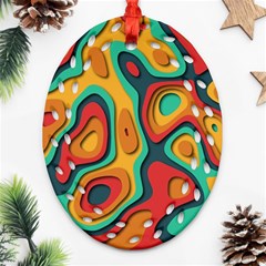 Paper Cut Abstract Pattern Ornament (oval Filigree)