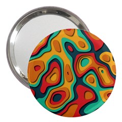 Paper Cut Abstract Pattern 3  Handbag Mirrors by Maspions