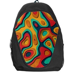 Paper Cut Abstract Pattern Backpack Bag