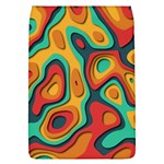 Paper Cut Abstract Pattern Removable Flap Cover (L) Front