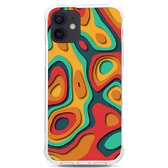 Paper Cut Abstract Pattern Iphone 12/12 Pro Tpu Uv Print Case