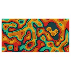 Paper Cut Abstract Pattern Banner And Sign 8  X 4  by Maspions