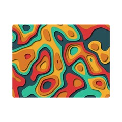 Paper Cut Abstract Pattern Premium Plush Fleece Blanket (mini)