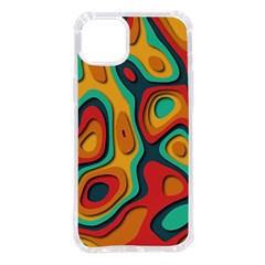 Paper Cut Abstract Pattern Iphone 14 Plus Tpu Uv Print Case