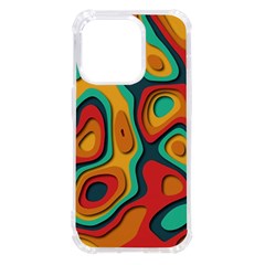 Paper Cut Abstract Pattern Iphone 14 Pro Tpu Uv Print Case