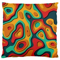 Paper Cut Abstract Pattern 16  Baby Flannel Cushion Case (two Sides)