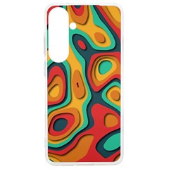 Paper Cut Abstract Pattern Samsung Galaxy S24 Ultra 6 9 Inch Tpu Uv Case by Maspions