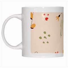 Spring Art Floral Pattern Design White Mug