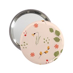 Spring Art Floral Pattern Design 2 25  Handbag Mirrors by Maspions