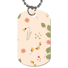 Spring Art Floral Pattern Design Dog Tag (one Side)