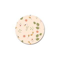 Spring Art Floral Pattern Design Golf Ball Marker