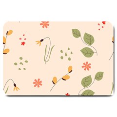 Spring Art Floral Pattern Design Large Doormat