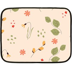 Spring Art Floral Pattern Design Fleece Blanket (mini)