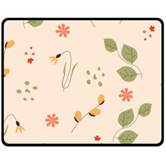 Spring Art Floral Pattern Design Fleece Blanket (medium)