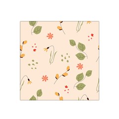 Spring Art Floral Pattern Design Satin Bandana Scarf 22  X 22 