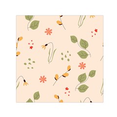 Spring Art Floral Pattern Design Square Satin Scarf (30  X 30 )