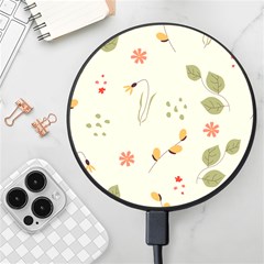 Spring Art Floral Pattern Design Wireless Fast Charger(black) by Maspions