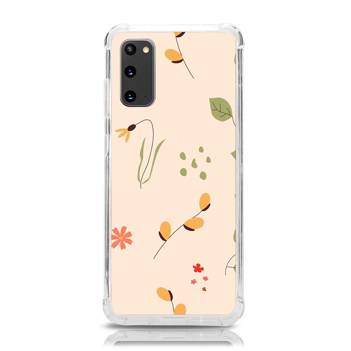 Spring Art Floral Pattern Design Samsung Galaxy S20 6.2 Inch TPU UV Case