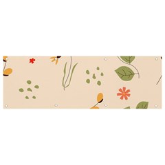 Spring Art Floral Pattern Design Banner And Sign 9  X 3 