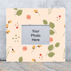 Spring Art Floral Pattern Design White Wall Photo Frame 5  X 7 