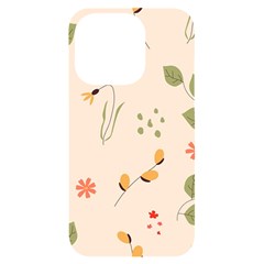 Spring Art Floral Pattern Design Iphone 14 Pro Black Uv Print Case by Maspions