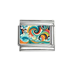 Waves Ocean Sea Abstract Whimsical Italian Charm (9mm)