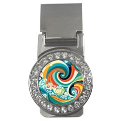 Waves Ocean Sea Abstract Whimsical Money Clips (CZ) 