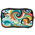 Waves Ocean Sea Abstract Whimsical Toiletries Bag (Two Sides) Front