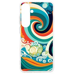 Waves Ocean Sea Abstract Whimsical Samsung Galaxy S24 Ultra 6.9 Inch TPU UV Case