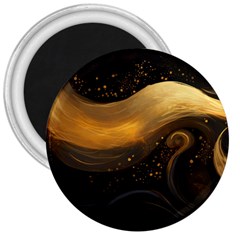 Abstract Gold Wave Background 3  Magnets by Maspions